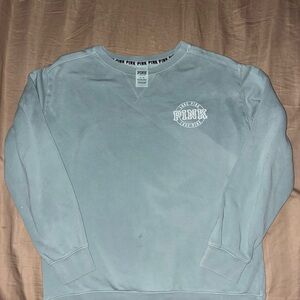 Victoria's Secret PINK Women’s Light Sea Foam Green Crewneck Sweater